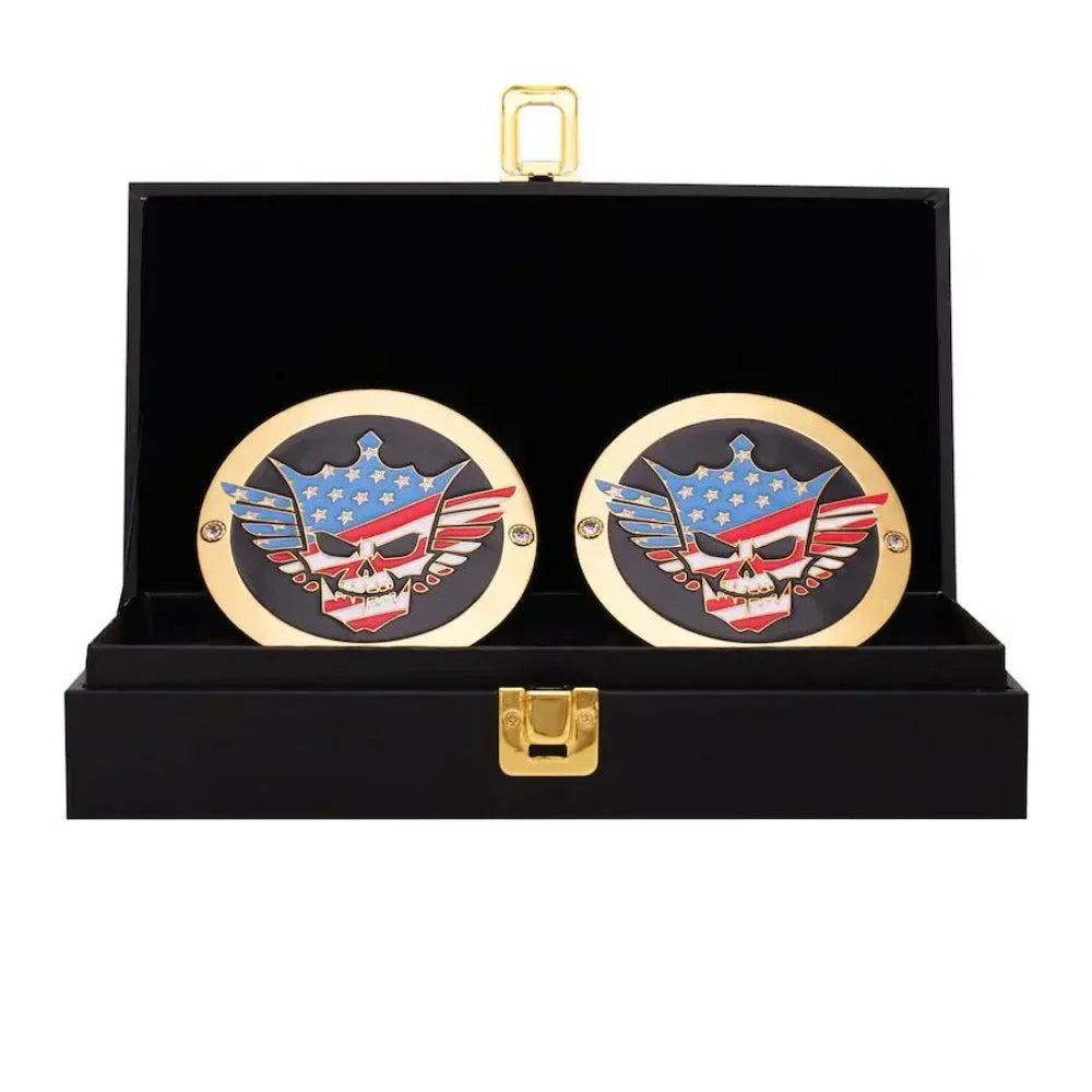 Cody Rhodes American Nightmare Championship Side Plates in Brass Metal