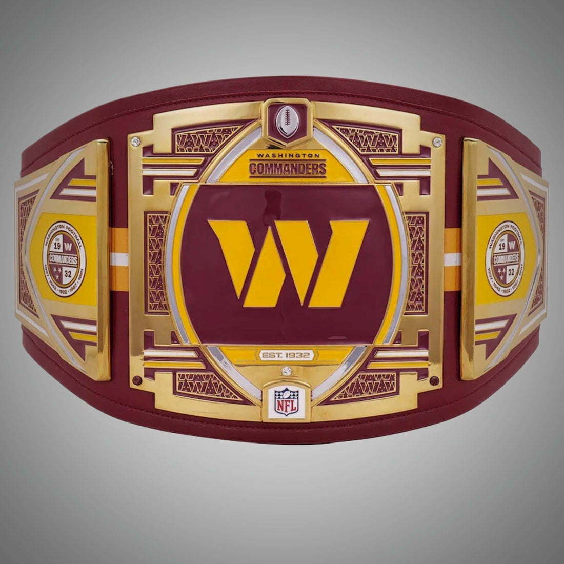Washington Commanders Championship Belt featuring WWE Legacy Title design.
