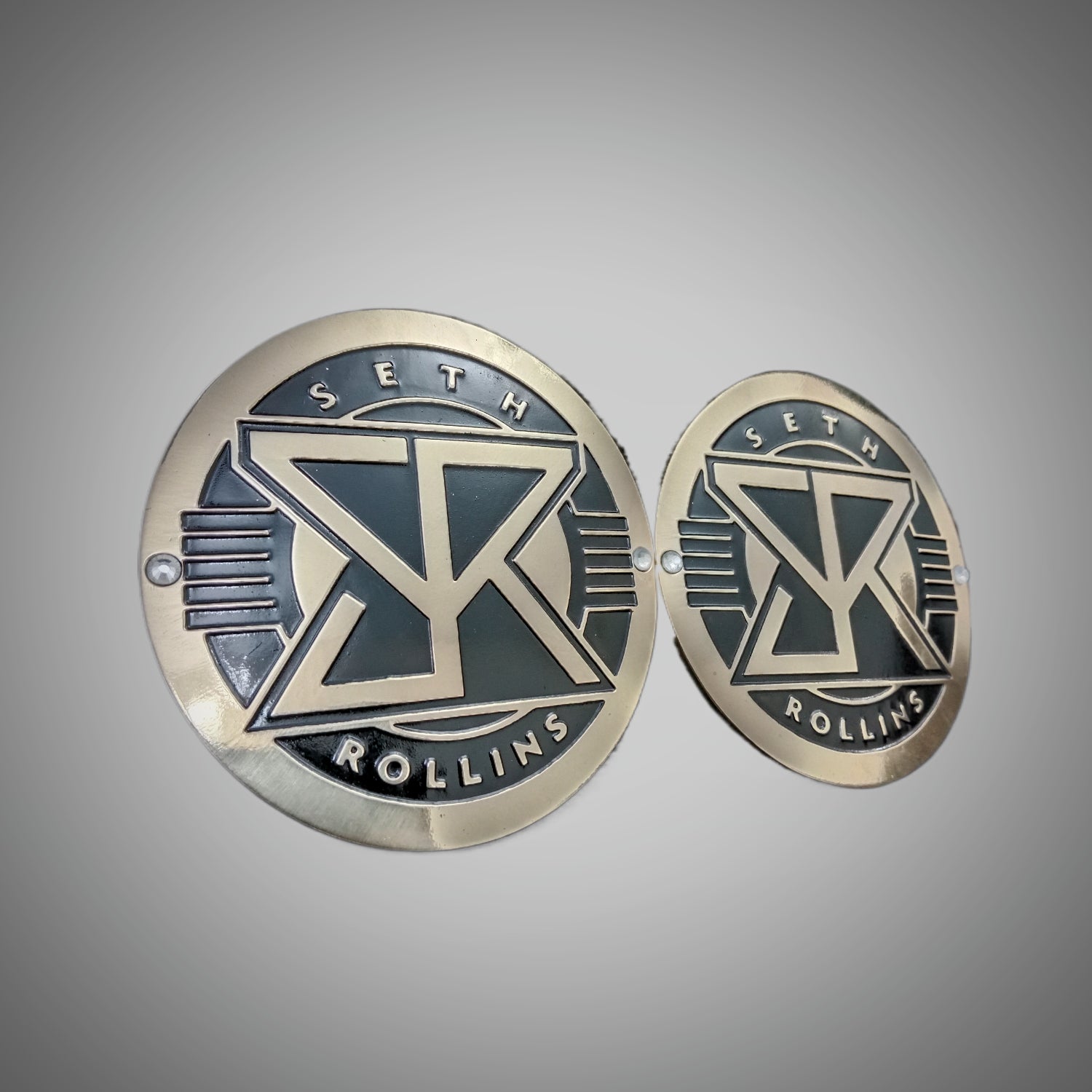 WWE Seth Rollins Side Plates in Brass Metal