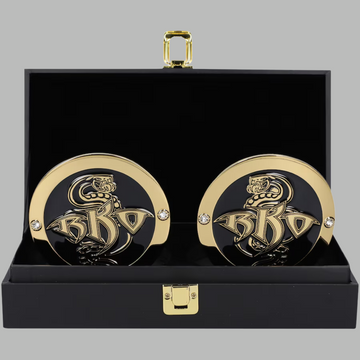 Viper Randy Orton Championship Side Plates in Brass Metal