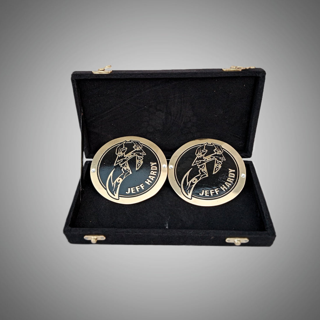 WWE Jeff Hardy Side Plates Championship Title Box Set