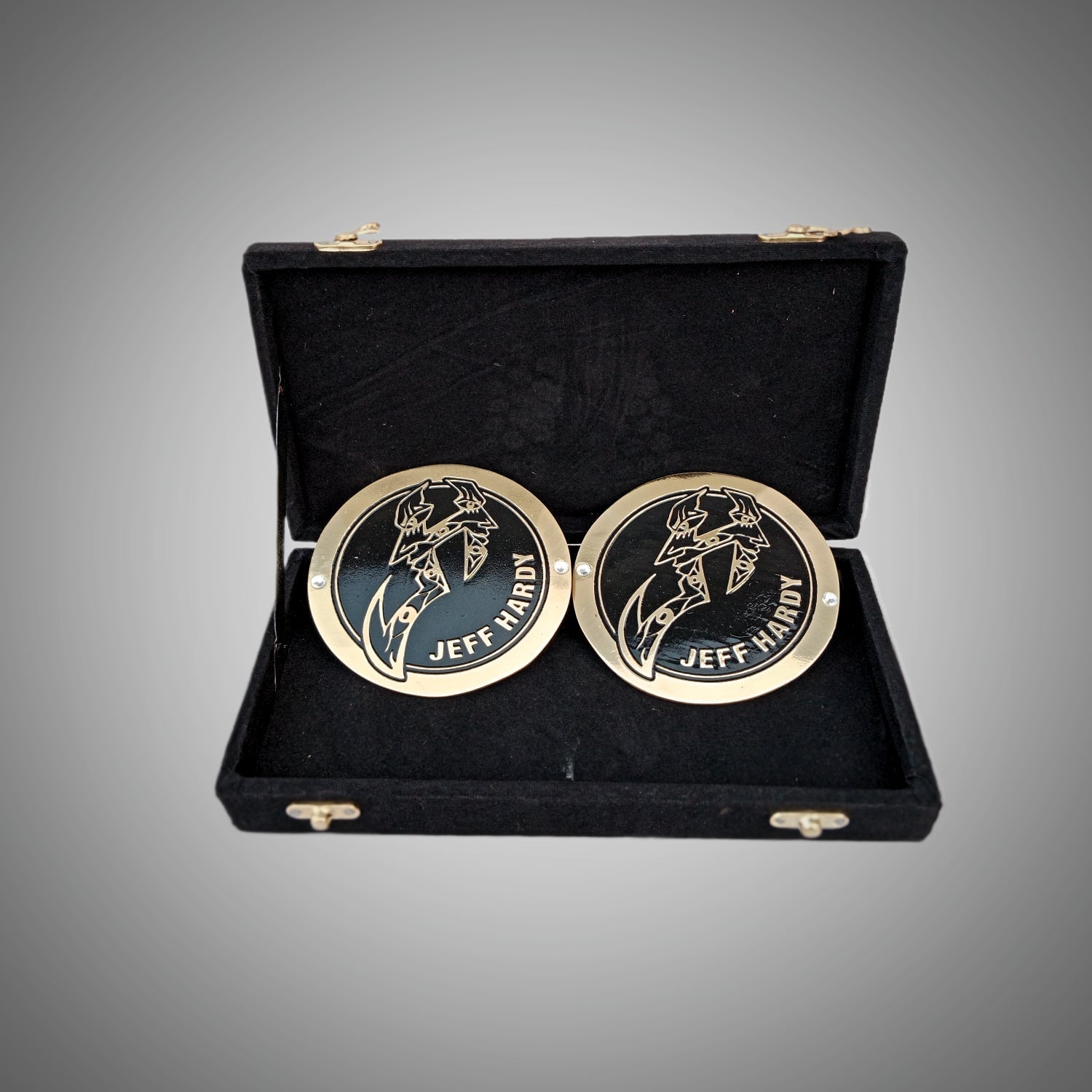 WWE Jeff Hardy Side Plates Championship Title Box Set