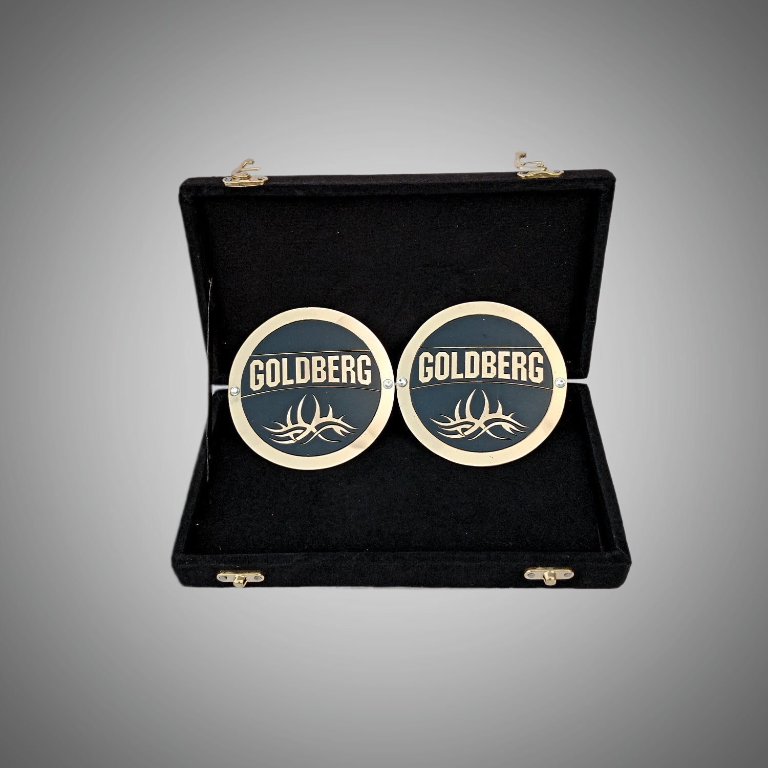 Goldberg side plates championship title box set.