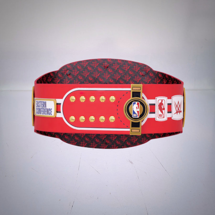 Detailed view of the Chicago Bulls WWE Legacy Championship Belt for collectors.