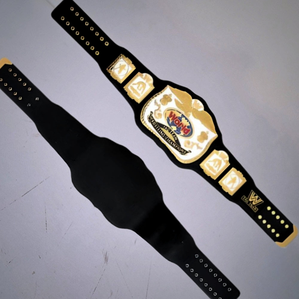 Gold WWE World Tag Team Championship Belt Classic Edition for collectors.