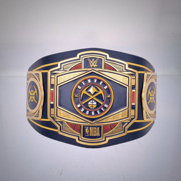Denver Nuggets NBA WWE Legacy Championship Belt, a fusion of basketball and wrestling greatness.