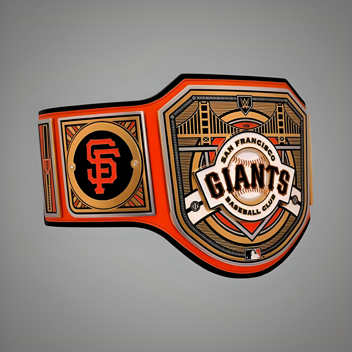 San Francisco Giants themed WWE MLB Championship Belt with team colors