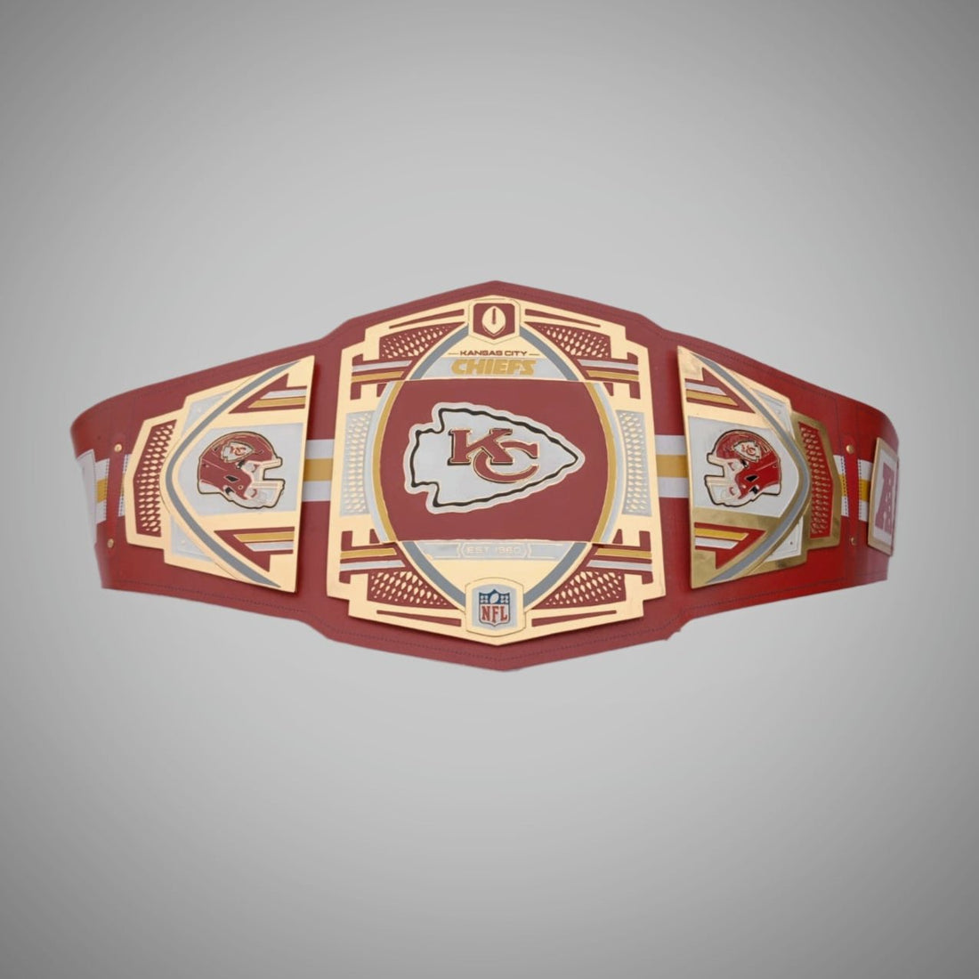 Kansas City Chiefs Championship Belt featuring WWE and NFL legacy design.