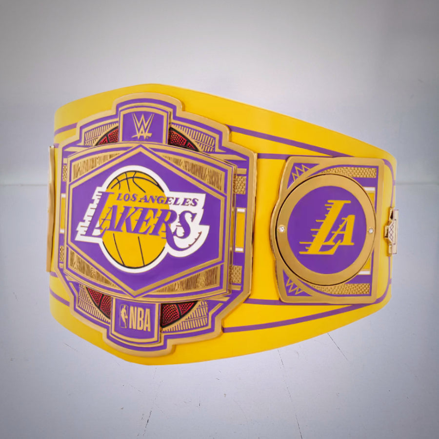 Celebrate Los Angeles Lakers basketball with this WWE-inspired NBA Championship Belt.