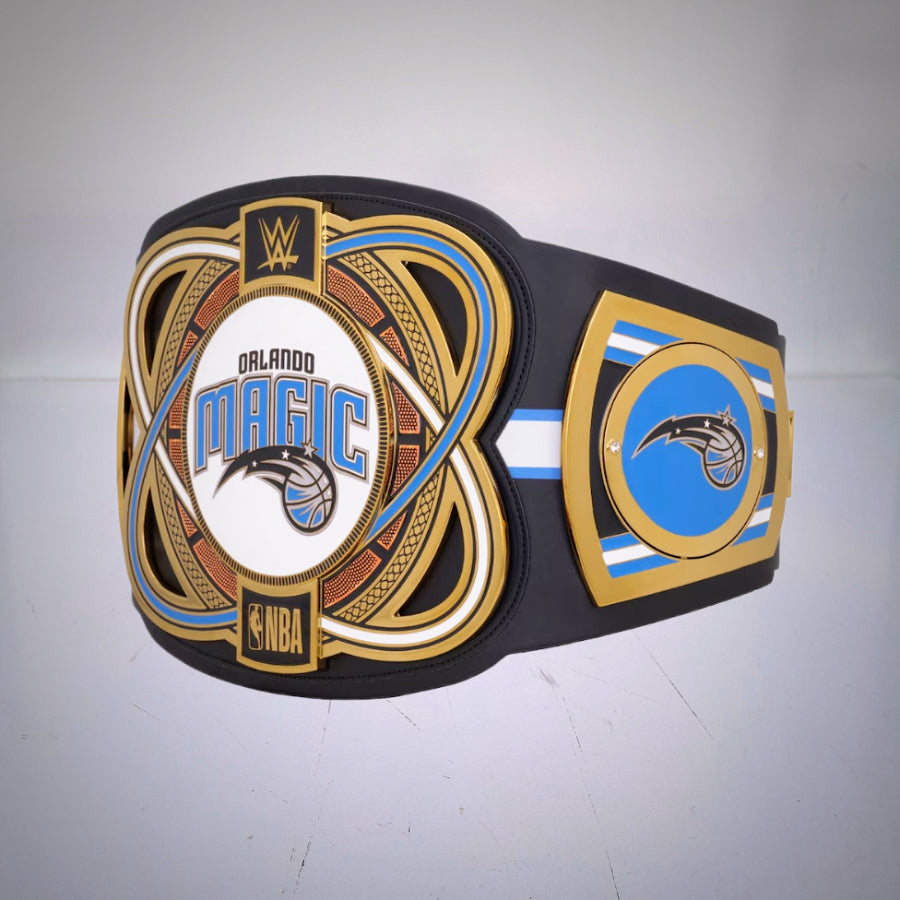 Orlando Magic NBA Legacy Championship Belt with WWE wrestling influence.