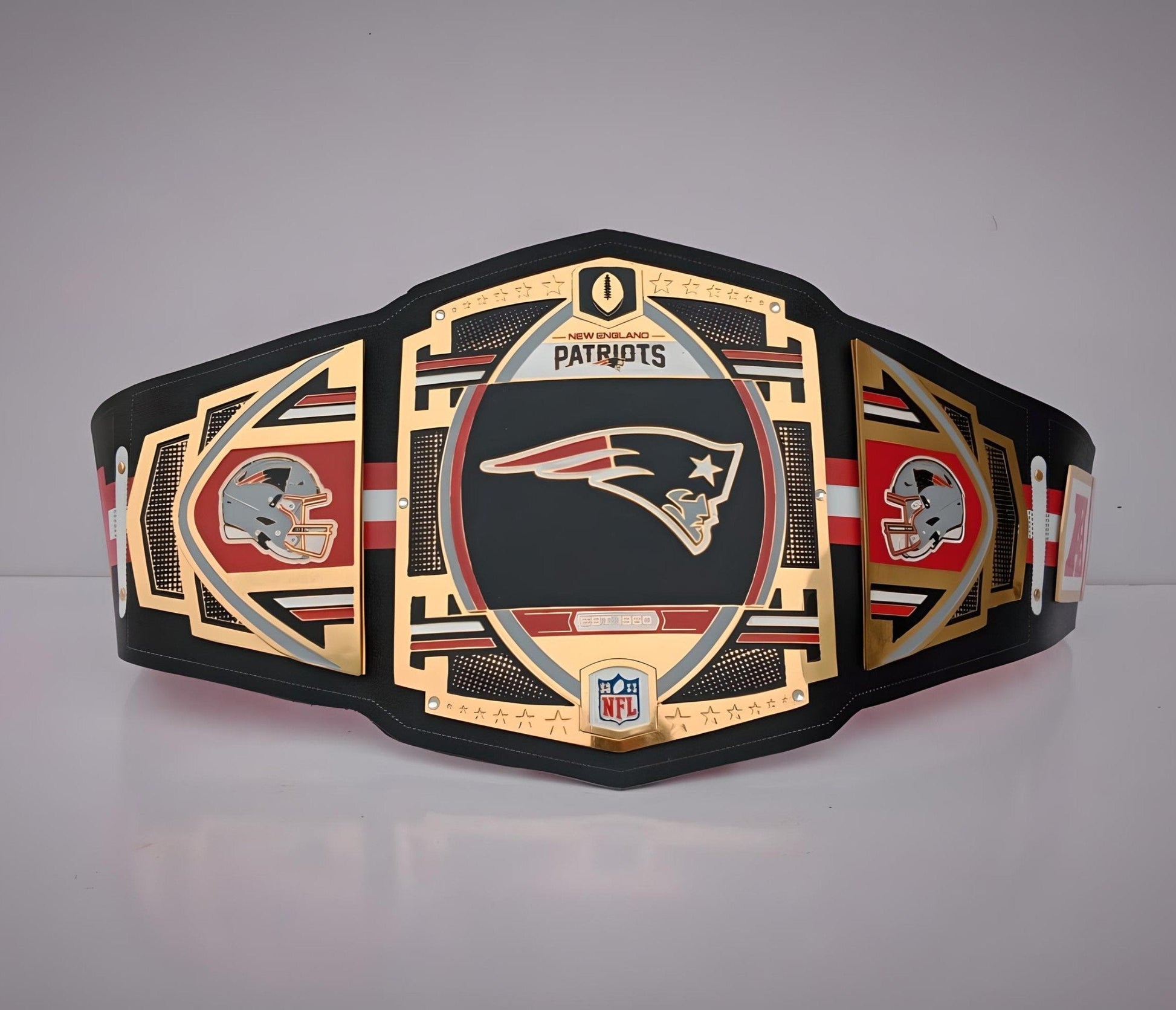 New England Patriots WWE Belt featuring Championship Legacy Edition design.