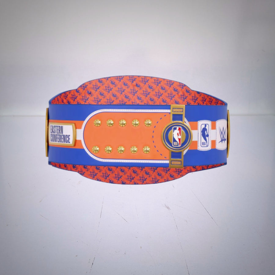 New York Knicks NBA WWE Championship Belt, a tribute to both basketball and wrestling legacies.