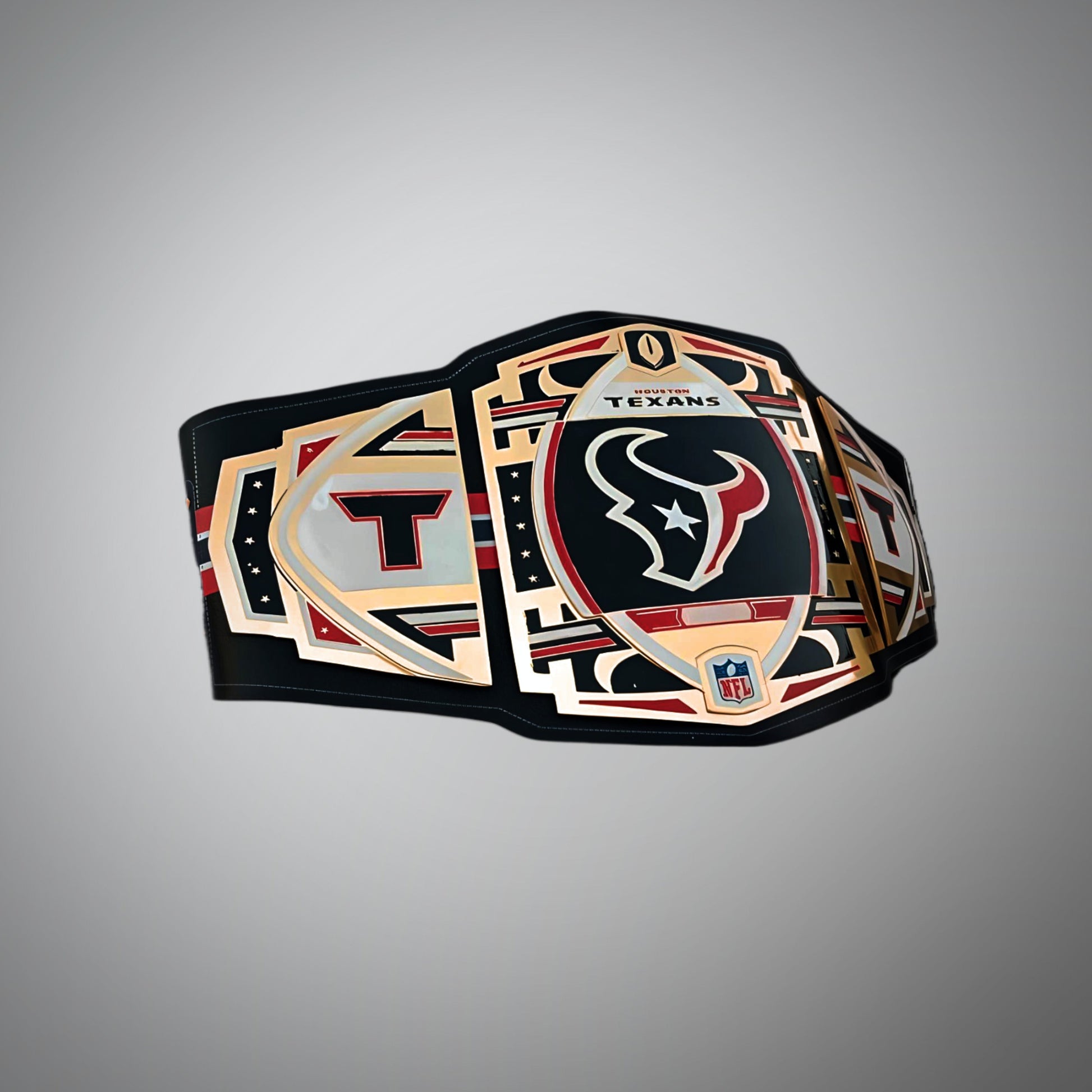 NFL Legacy Championship Edition belt designed for Houston Texans fans.