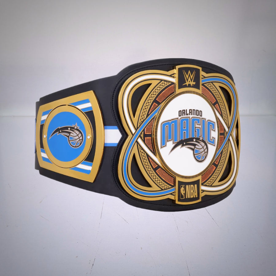 Orlando Magic WWE NBA Legacy Championship Title with intricate details and design.