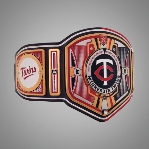 Minnesota Twins themed WWE MLB Legacy Championship Belt with team colors