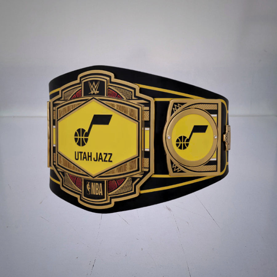Exclusive Utah Jazz WWE Championship Belt for true basketball enthusiasts.