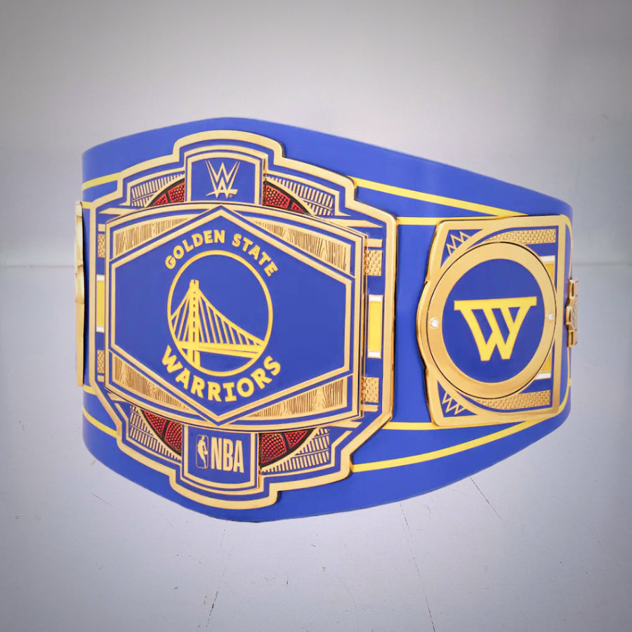 Golden State Warriors Legacy Championship Belt inspired by WWE wrestling history.