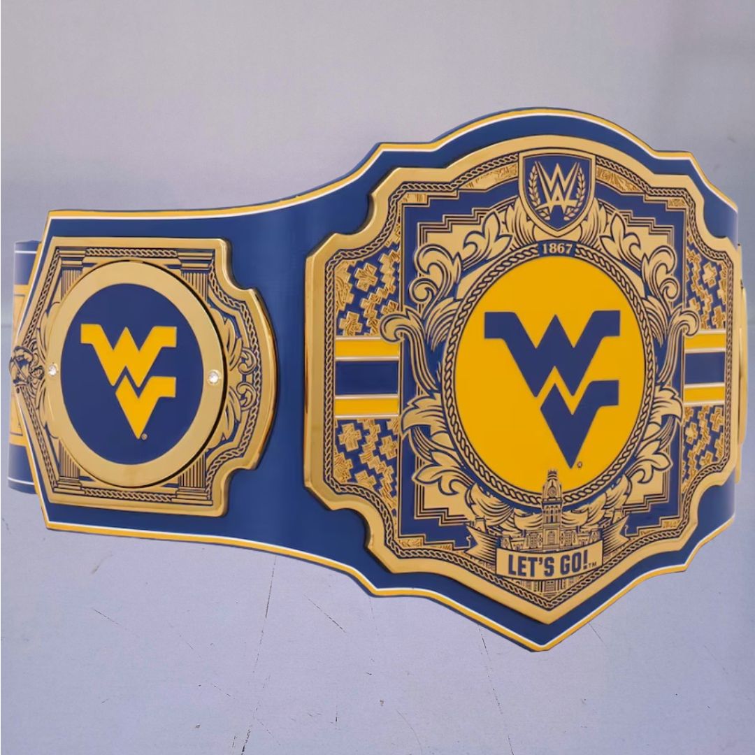 WWE Legacy Title belt designed for West Virginia Mountaineers fans.
