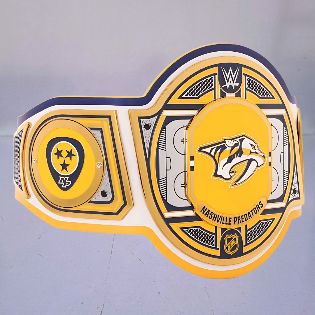 Nashville Predators Championship Belt with intricate design, representing the team's legacy.