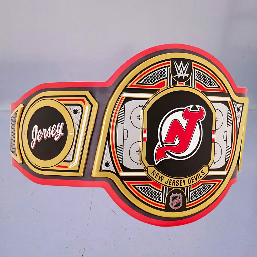 New Jersey Devils Championship Belt with intricate design, representing the team's legacy.