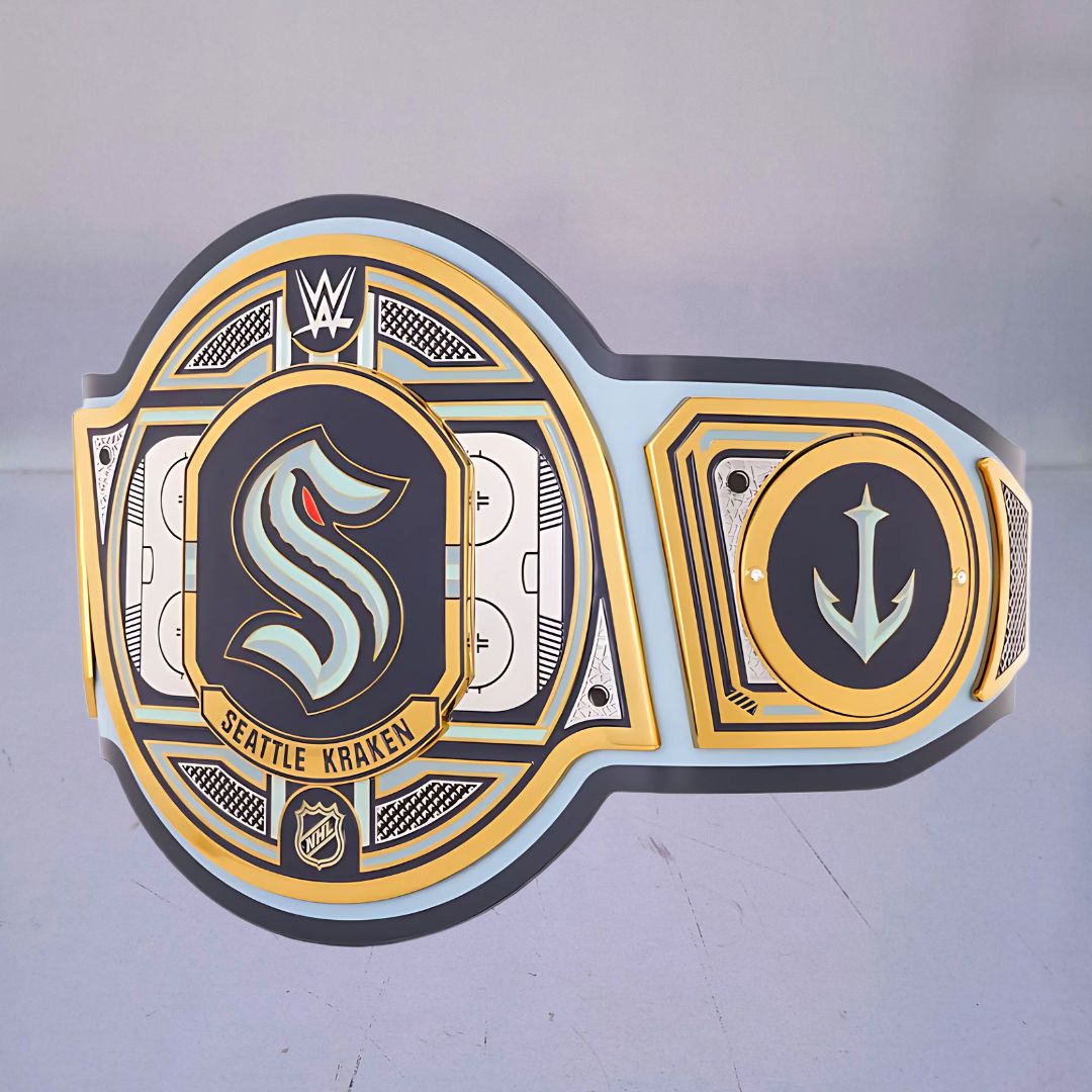 Seattle Kraken Championship Belt with intricate design, representing the team's fierce legacy.