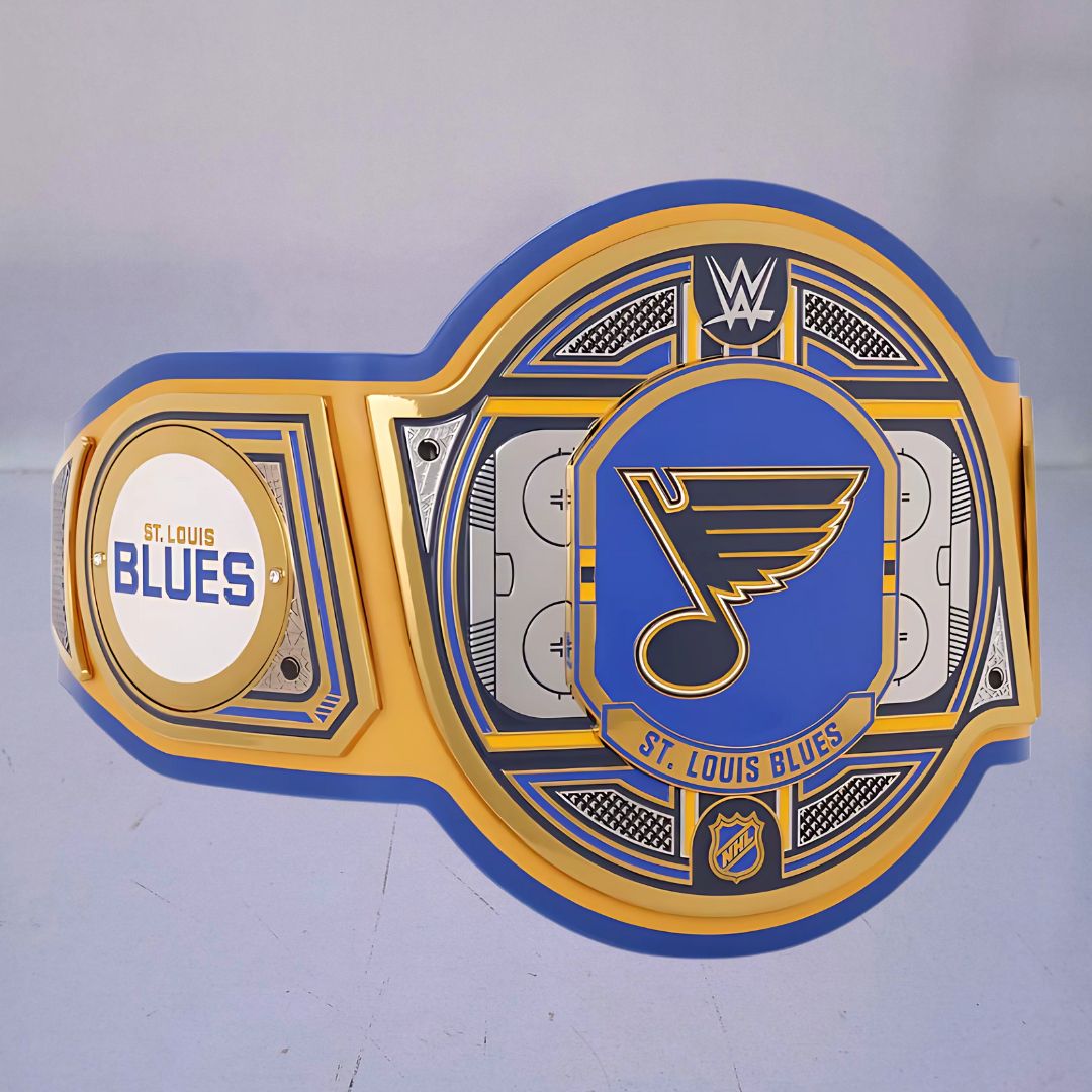 St. Louis Blues Championship Belt with intricate design, representing the team's legacy.